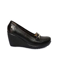 Zapato Mocasín Casual DK-2513 Negro Viale Cuero